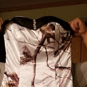 White Camo Wedding Dress